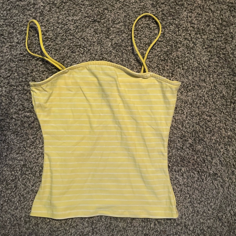 yellow crop top